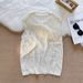 Men's Clothing Summer Hollow Vest T Shirt Men's High End Design Niche Easy To Match Grid Layered Loose Top_viptrois.com