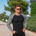 Men's Clothing Slim Fit Long Sleeve T-Shirt For Men Round Neck Arm Zippers Style Casual Bottoming Shirt For Formal & Casual_viptrois.com