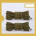 Shoe Accessories for one pair of 4mm striped round Martin boots, casual military boots, black and white, British style shoelaces_viptrois.com