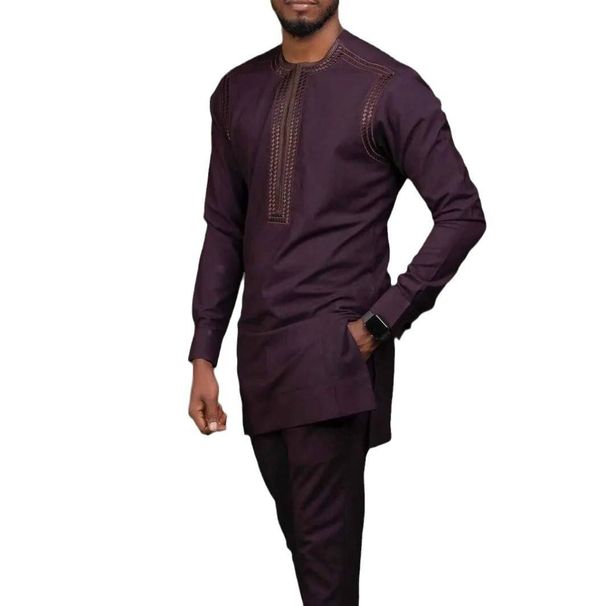 Men's Clothing Men's Fashion Spring and Autumn Long Sleeve Suit_viptrois.com