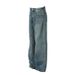 Men's Clothing High Street Retro Blue Washed Distressed Wide Leg Jeans For Men And Women Loose Straight American Trendy Brand Straight_viptrois.com