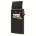 Men's Wallet Card Cases Side Push Card Strap Gray Double Layer Lycra Cloth Minimalist Men's RFID Metal Wallet Silver Card Holder Coin Purse_viptrois.com