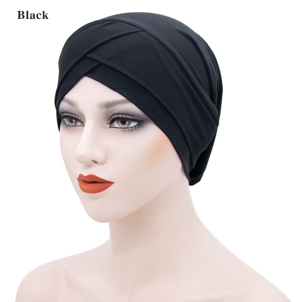 Hot Selling Milk Silk Headscarf Hat European And American Muslim Base Hat Women's Chemotherapy Hat Baotou Hat_viptrois.com