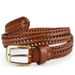 Men's Belts Hand Woven Leather Belt Men's Fashion Retro Leather Belt Breathable Pin Buckle Trouser Belt_viptrois.com