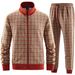 Men's Clothing New Sports Suit Trend 3d Printing Fitness Zipper Stand Collar Cardigan Casual Suit_viptrois.com