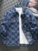 Men's Clothing Denim Jacket Men's Two Piece Hooded Contrast Color Style Trendy Loose Casual Jacket_viptrois.com