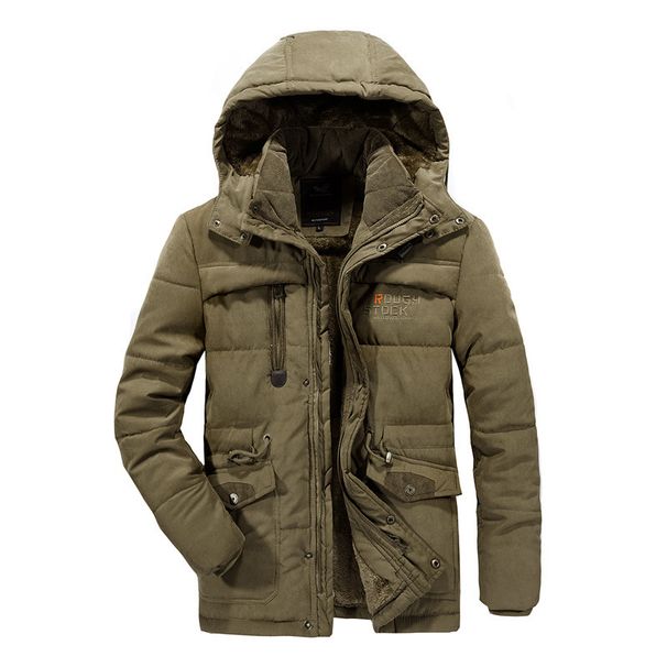Men's Clothing Sleeve Warm Cotton Coat Large Size Velvet Windproof Cotton Coat Youth Cotton Coat Winter Cotton Coat_viptrois.com