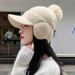 LazyZoom Women's Winter Knitted Hat With Scarf, Thickened Fleece-lined Warmth And Windproof, Ear Protection, Suitable For_viptrois.com