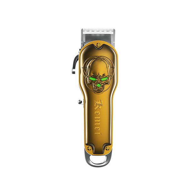 Kemei KM-1961 Professional Cordless Rechargeable Electric Clipper Cutter Hair Trimmer Online Selling Hot Men Gold_viptrois.com