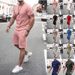Men's Clothing Men's Summer Short Sleeved Shorts Suit Sports And Leisure Suit_viptrois.com