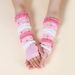 Sleeves For Women, Extended Style, Adult Cute Japanese Soft Girl Style Lolita Gloves, Sweet Sunscreen, Polka Dot Pink And White Cute_viptrois.com