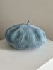Korean Spring Summer Fashion British Beret Hat For Women Linen Breathable Thin Style_viptrois.com