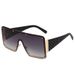 Two Circles New Lens One Piece Large Frame Sunglasses Personality Legs Cross Border Trend Sunglasses_viptrois.com