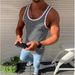 2025 Men's Underwear Running Tank Top Fitness Striped Casual Vest_viptrois.com