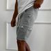 Men's Slim Fit Workwear Shorts Drawstring Casual Summer Bottoms Mid Waist Cotton Polyester Black Khaki Gray_viptrois.com