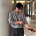 Men’s Korean-Style Knit Polo Shirt – Half-Zip Collared Sweater With Relaxed Fit (Gray/Black/Khaki, M-3XL)_viptrois.com