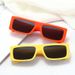 Men's Sunglasses Narrow Modern Fashion Sunglasses Shooting Net Red Anti Ultraviolet Square Sunglasses_viptrois.com