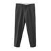 Men's Clothing Non Iron Solid Color Straight Nine Point Suit Pants For Men Versatile Loose Light Mature Style Casual Business Suit Pants_viptrois.com