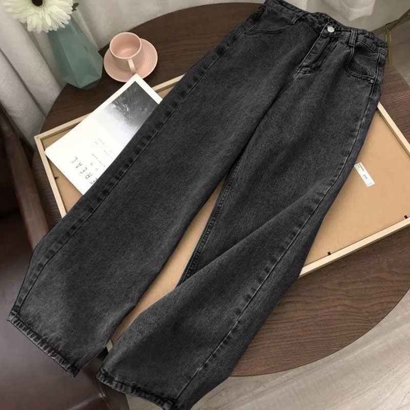 Men's Clothing Retro Straight Loose Jeans For Boys Spring And Autumn New Ins Trendy High Street Wide Leg Casual Long Pants_viptrois.com