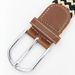 Men's woven belt, women's casual breakable canvas, elastic need buck belt_viptrois.com