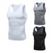 Men's Clothing New Fitness Clothes Men's Vest Summer Football Basketball Training Tights Quick Drying High Elastic Sports Tights Vest_viptrois.com