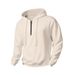 Men's Autumn New Hooded Stand Up Collar Half Zip Outdoor Leisure Sports Sweatshirt_viptrois.com