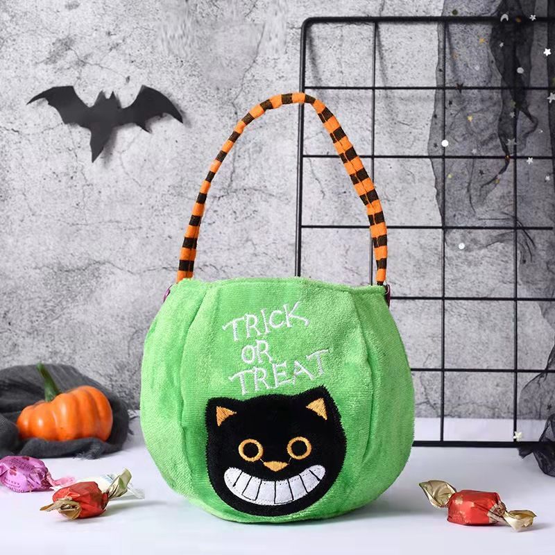 Halloween Candy Bag Accessories Hand-held Pumpkin Bag Children's Candy Scene Decoration Gift Bag Cloth Bag_viptrois.com