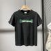 2025 Fashion Letter Printed Crew Neck Short Sleeve T-Shirt Men's Loose Breathable Casual Versatile Handsome Half Sleeve Top_viptrois.com