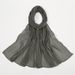Women's Scarves Cool Breathable Bright Silk Chiffon Island Wrinkled Long Scarf Solid Color Simple Malay Indonesian Ladies Headscarf_viptrois.com