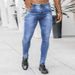 Men's Clothing New Denim Pants Ins Trend Black Slim Fit High Waist Denim Small Leg Pants_viptrois.com