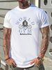 Vintage World Gym Gorilla Mirror Graphic T-Shirt Bellaire, Ohio Men’s (XL) Blue Slightly Homme Unisex Fashion Summer Stylish Designer Clothes_viptrois.com