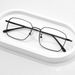 New Eyeglass Frames Men Anti Blue Business Metal Square Flat Mirror Ultra Light Comfortable To Wear Fashion Glasses_viptrois.com