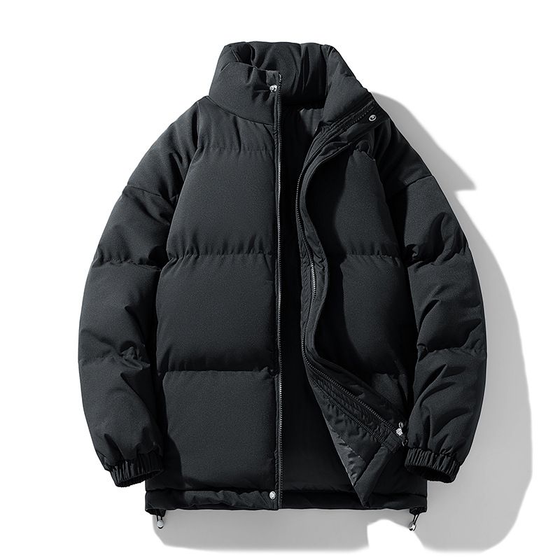 Large Size Stand-up Neck Cotton-padded Clothes For Men And Women Loose Cotton-padded Clothes Bread Clothes Cotton-padded Jackets_viptrois.com