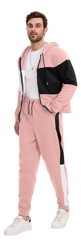 Premium Fleece-Lined Zip-Up Hoodie & Jogger Set - Winter Warmth For Men & Women (S-XXL) - Olive Green, Pink, Silver Gray, Dark Brown, Lake Blue_viptrois.com