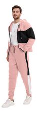 Premium Fleece-Lined Zip-Up Hoodie & Jogger Set - Winter Warmth For Men & Women (S-XXL) - Olive Green, Pink, Silver Gray, Dark Brown, Lake Blue_viptrois.com