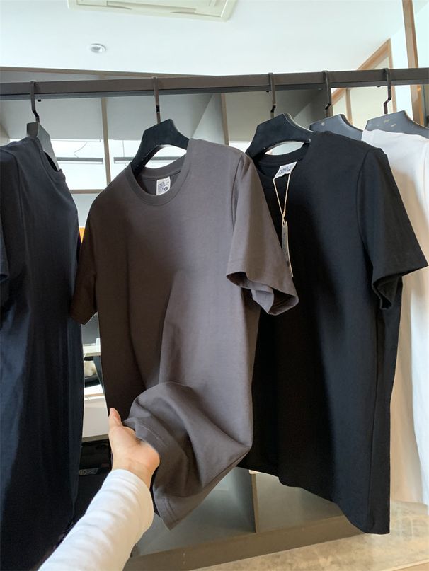 Strongly Recommend The Word Of Mouth Series Summer Men's Washed Pure Cotton Basic Style Pullover Versatile Short Sleeved_viptrois.com