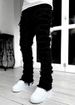 Fashion Stretch Patch Men's Jeans Y2K Patchwork Creative Tassels Decoration Straight Denim Trousers For Men Hip Hop Jean Pants_viptrois.com