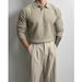 New Polo Shirt With A Collar And Long Sleeves, Knitted Sweater, Men's British Business Style, Slim Fit_viptrois.com