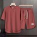 Men's Clothing Large Size Loose Shorts Casual Simple Sports Short Sleeves_viptrois.com