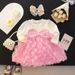 Baby Girl Dress Sequin Bow Tutu Dress Birthday Party Dress For Baby Girl_viptrois.com