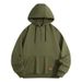 Men's Half-Zip Fleece Hoodie Sweatshirt - Casual Pullover Jacket With Hood For Spring & Autumn (Black, Blue, Green, Light Grey, Dark Grey)_viptrois.com