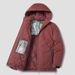 Men's Winter Cotton Jacket With Hood - Oversized Loose Fit Casual Parka, Graphene Warm Coat For Daily Wear (Black, White, Olive Green, Wine Red)_viptrois.com