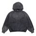 Trendy Patchwork Deconstructed Hoodie With Gradient Dye & Fleece Lining – Streetwear Essential For Fall/Winter_viptrois.com