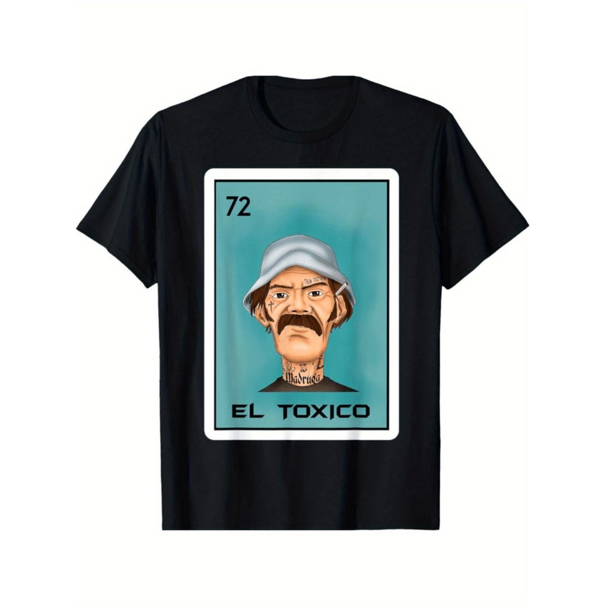 Camiseta Tarjeta Lotería Mexicana Con Diseño De El Toxico_viptrois.com