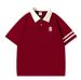 Men's Clothing Spring And Summer New Fashion Casual Cotton Polo Short Sleeved Men And Women's Loose Top Lapel_viptrois.com