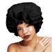 Double layer satin hair care cap confinement beauty extra large round hat chemotherapy cap sleeping cap_viptrois.com