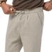 Men's Clothing Cross Border New Men's Cotton And Linen Trousers Casual Trousers Business Casual Solid Color Four Seasons Commuting Men's Trousers_viptrois.com