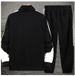 Men's Casual Sportswear Set Half-Zip Hoodie & Jogger Pants Stylish Color Block Matching Outfit (5XL-11XL)_viptrois.com