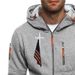 Men's Oversized Zip-Up Hoodie – Warm & Stylish Winter Cardigan With Arm Zipper Detail (Black/Gray/Navy, S-XXXL)_viptrois.com