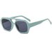 Men's Sunglasses New Double Beam Irregular Large Frame Sunglasses Polygonal Fashion Personality Sunglasses Simple Advanced Flat Mirror_viptrois.com